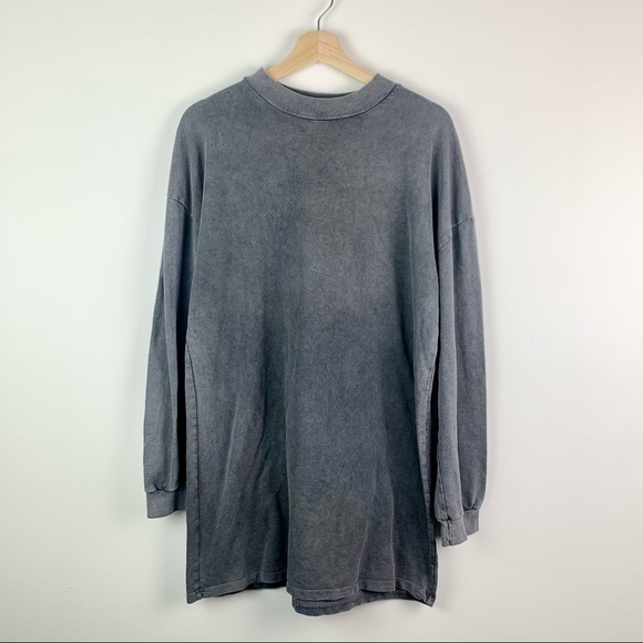 Nasty Gal Dresses & Skirts - Nasty Gal Acid Wash Long Sleeve T-Shirt Dress 8